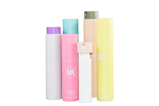 PP Rotary Airless Pump Bottles Refillable Packaging For Cosmetics Detachable Container