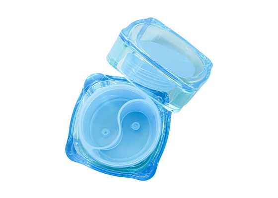 Double Chamber Container Acrylic Cream Jar Clay Skincare Cosmetic Mask Packaging