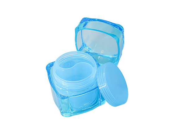 Double Chamber Container Acrylic Cream Jar Clay Skincare Cosmetic Mask Packaging