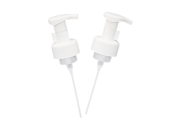 43mm Neck Size Foaming Dispenser Pump White Color All Plastic Without Metal