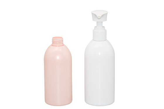 2.8cc Lotion Pump Bottle 240ml 300ml PET Round Shoulders Cosmetic Bottles