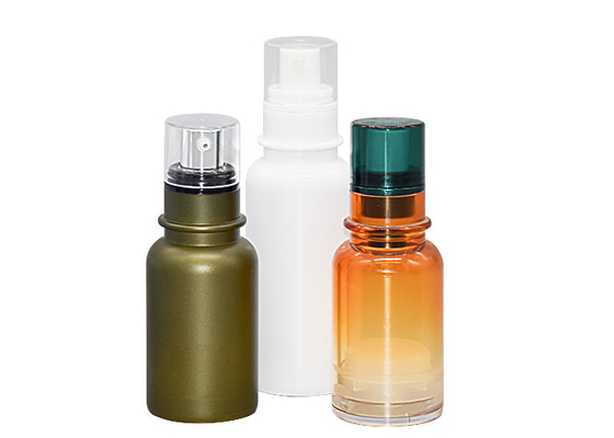 Cosmeceutical 30ml 50ml Empty AS Plastic Airless Pump Bottle For Skin Care Packaging