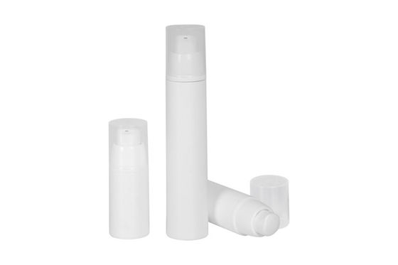 Bulk Round 15ml 30ml 50ml White Airless Pump Bottles
