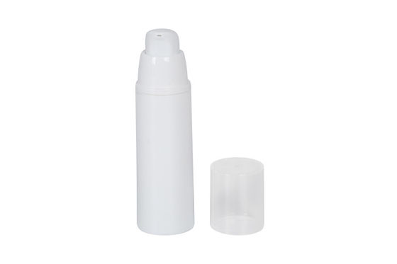 Bulk Round 15ml 30ml 50ml White Airless Pump Bottles