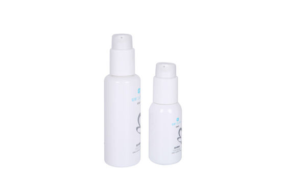 OD 41mm White PET 120ml Cosmetic Pump Lotion Bottle Skin Care Packaging
