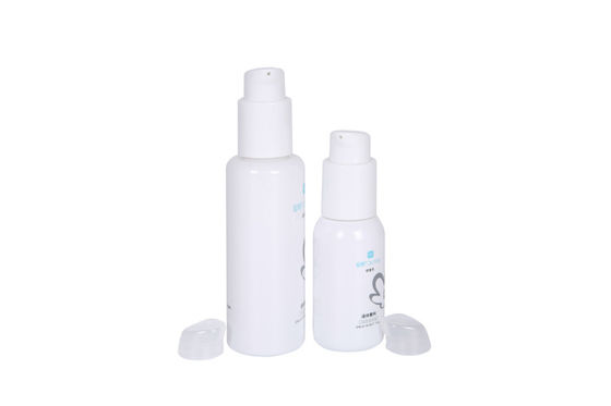 OD 41mm White PET 120ml Cosmetic Pump Lotion Bottle Skin Care Packaging