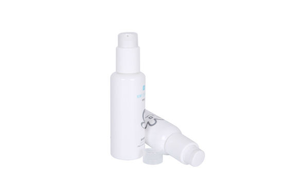 OD 41mm White PET 120ml Cosmetic Pump Lotion Bottle Skin Care Packaging