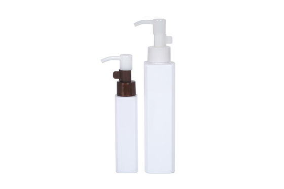 square BPA Free PET 50ml 150ml Makeup Remover Oil Press Bottle leak proof