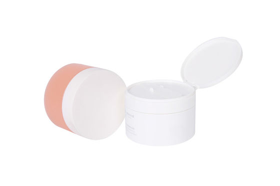 Face Body PP 100g Flip Cap Od 72mm Skin Care Cream Jar Packaging