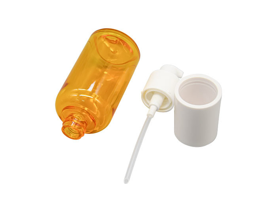 80ml 100ml Orange PETG Makeup Remover Hair Oil Bottle OD 45mm