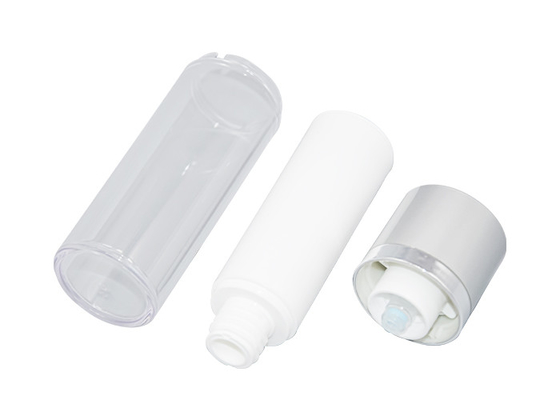 15ml 30ml 50ml Acrylic Airless Bottle Round Rotating Lift Type